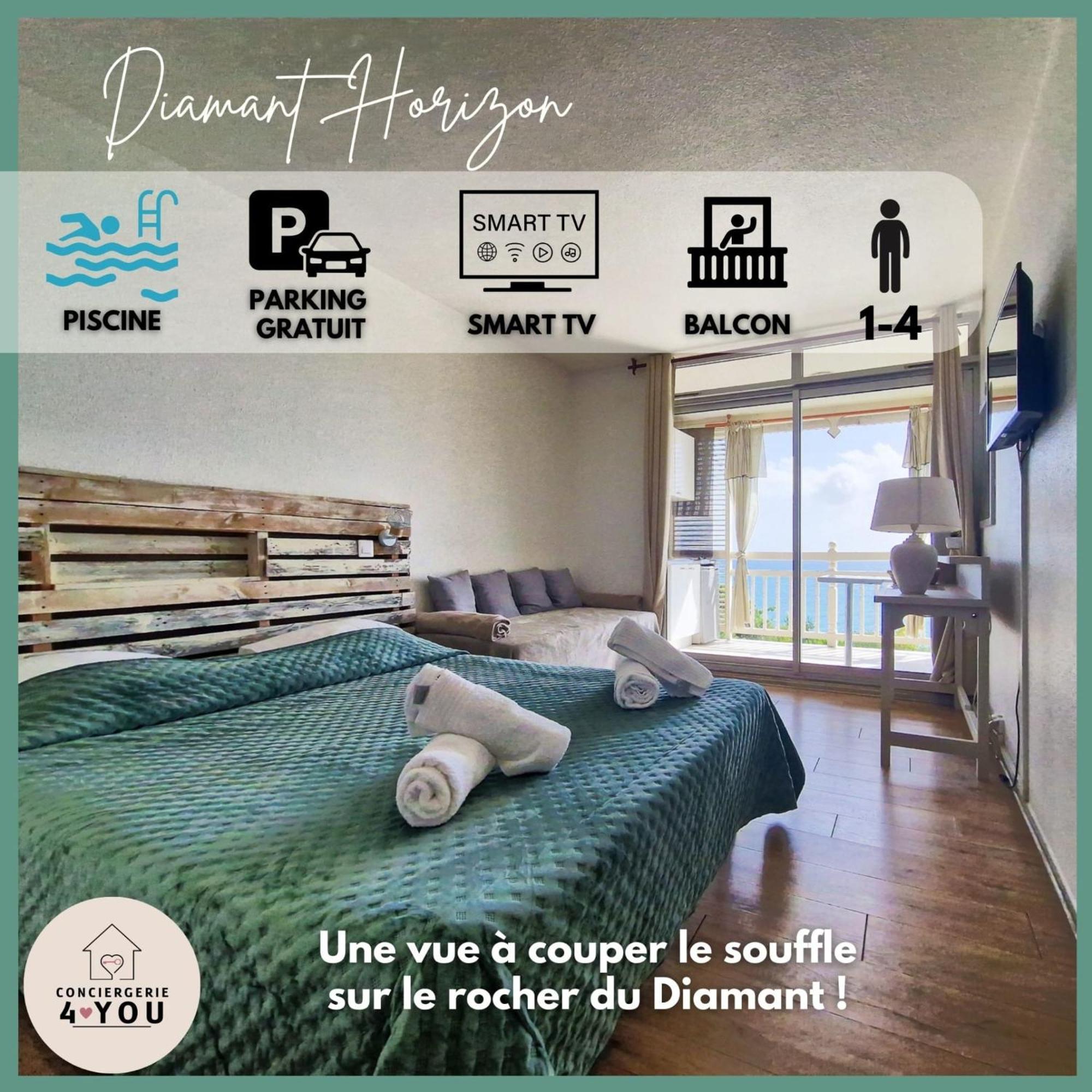 Appartement Terrasse Vue Mer Et Piscine Le Diamant Zewnętrze zdjęcie